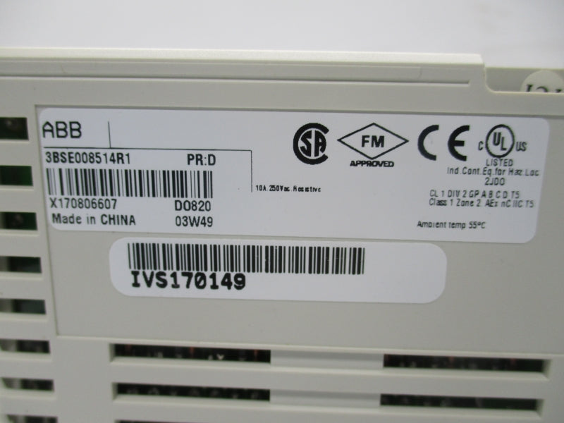ABB DO820 3BSE008514R1 24-250V 10A NSNP