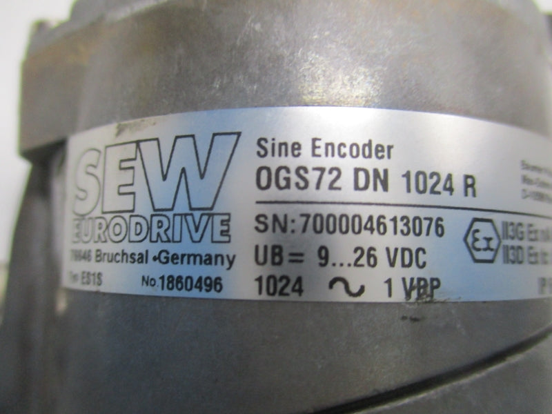 SEW 0GS72DN1024R 1860496 9-26VDC (AS PICTURED) UNMP