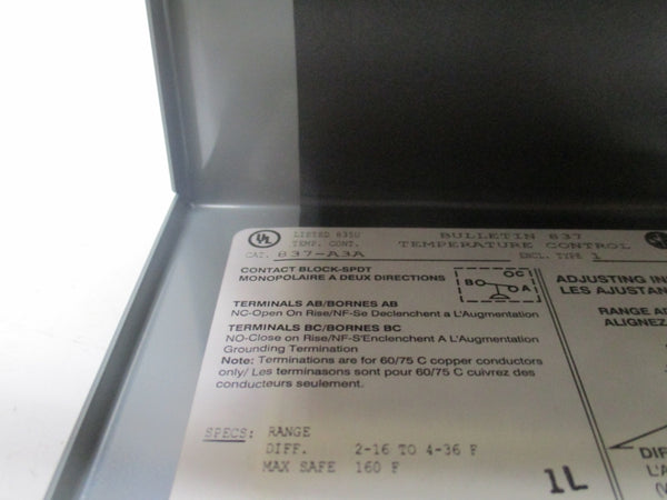 ALLEN BRADLEY 837-A3A SER. A 600V NSNP