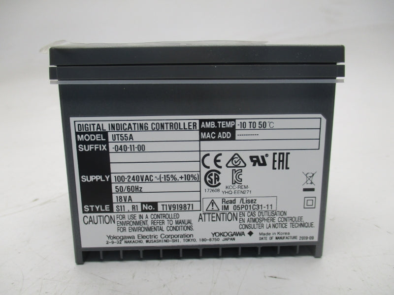 YOKOGAWA UT55A-040-11-00 100-240VAC NSMP