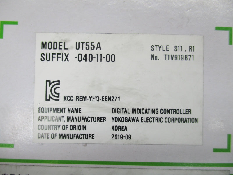 YOKOGAWA UT55A-040-11-00 100-240VAC NSMP