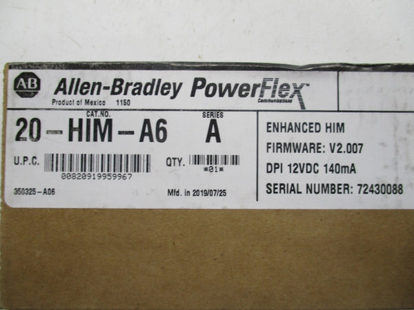 ALLEN BRADLEY 20-HIM-A6 SER. A F/W V2.007 12VDC NSFS