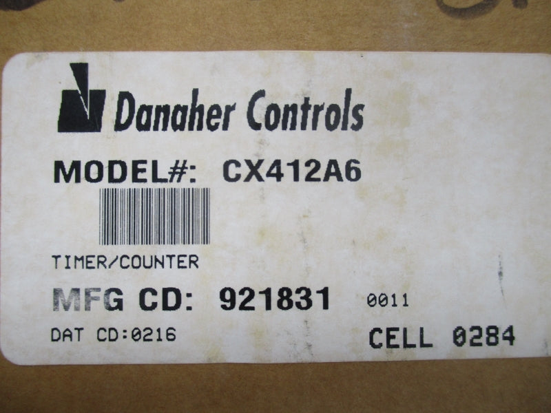 DANAHER CONTROLS CX412A6 120VAC 10A NSMP