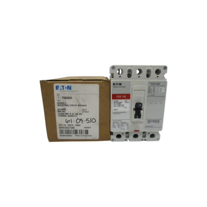 EATON FDB3020 SER. C 600VAC 20A NSMP