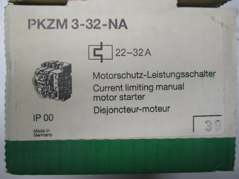 KLOCKNER-MOELLER PKZM3-32-NA 600VAC 22-32A NSMP