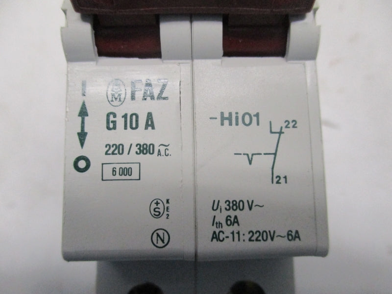 KLOCKNER-MOELLER FAZG10-HI01 380V 6A (PKG OF 5) NSMP