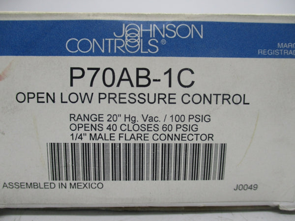 JOHNSON CONTROLS P70AB-1C 100PSI NSMP