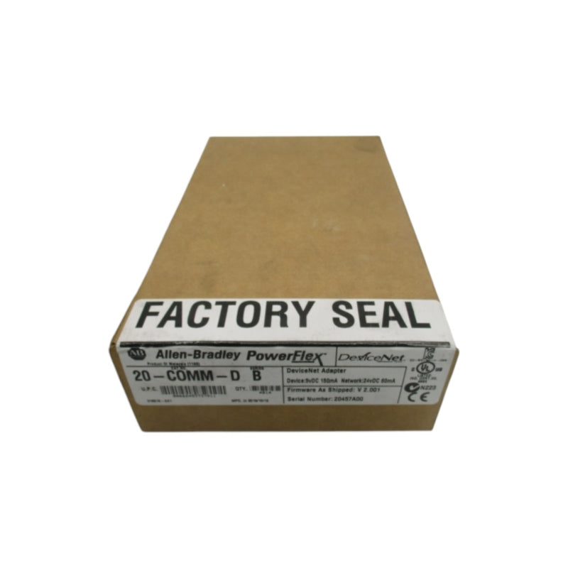 ALLEN BRADLEY 20-COMM-D SER. B F/W V2.001 24VDC DATE: 2016 NSFS