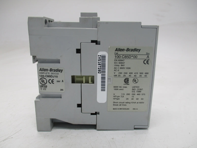 ALLEN BRADLEY 100-C85DJ10 SER. A 24VDC (BR/WH) NSMP