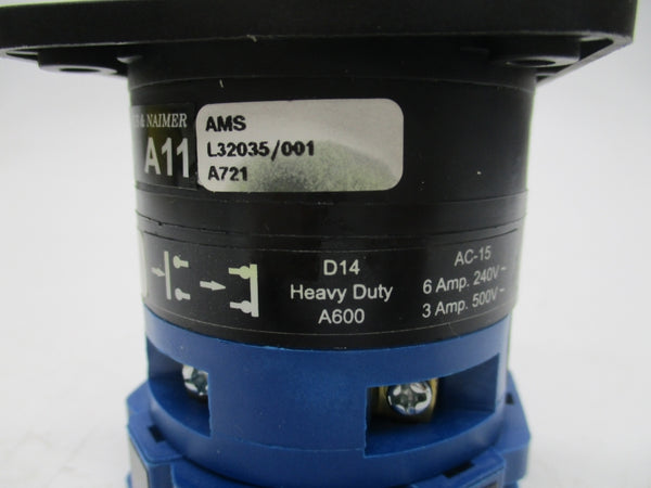 KRAUS & NAIMER A11A721-600E 240V 6A NSMP