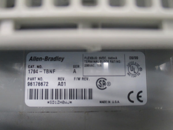 ALLEN BRADLEY 1794-TBNF SER. A REV. A01 250V 10A UNMP
