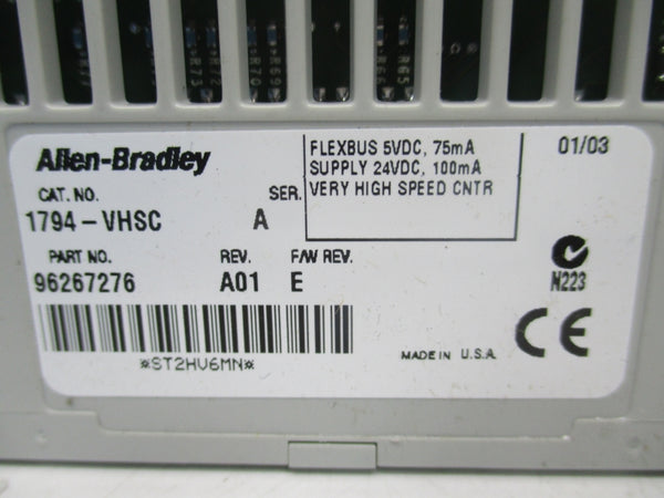 ALLEN BRADLEY 1794-VHSC SER. A F/W E REV. A01 24VDC NSNP