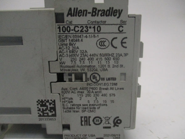 QALLEN BRADLEY 100-C23J10 SER. C 24V 30A NSNP