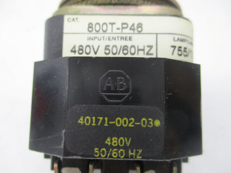 ALLEN BRADLEY 800T-P46G SER. T 480V NSNP