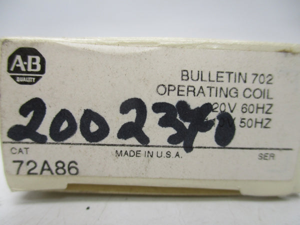 ALLEN BRADLEY 72A86 110/120V (GY/BL) NSMP