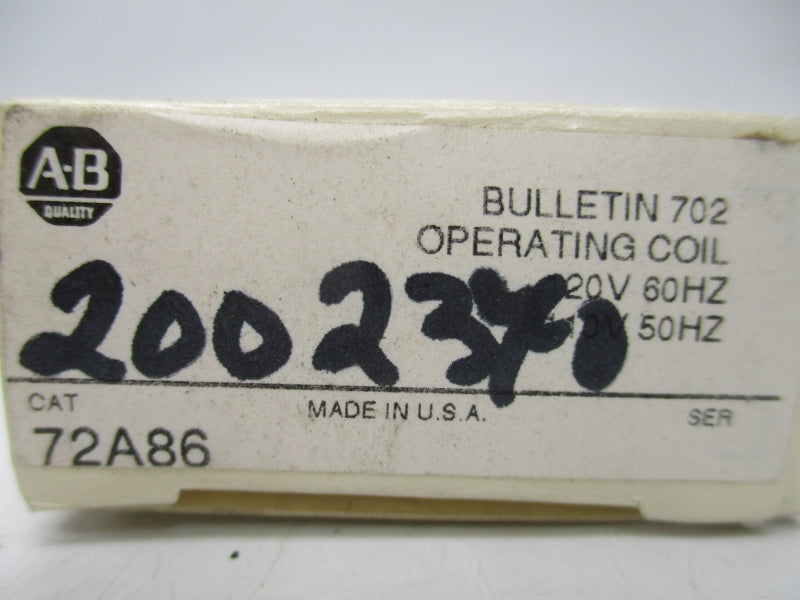 ALLEN BRADLEY 72A86 110/120V (GY/BL) NSMP