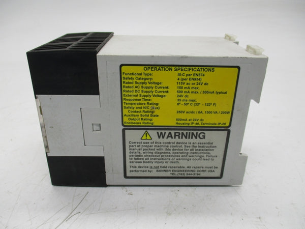 BANNER ENGINEERING AT-GM-11KM 115VAC UNMP