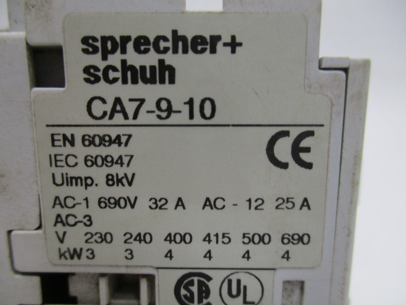 SPRECHER+SCHUH CA7-9-10 24V 32A UNMP