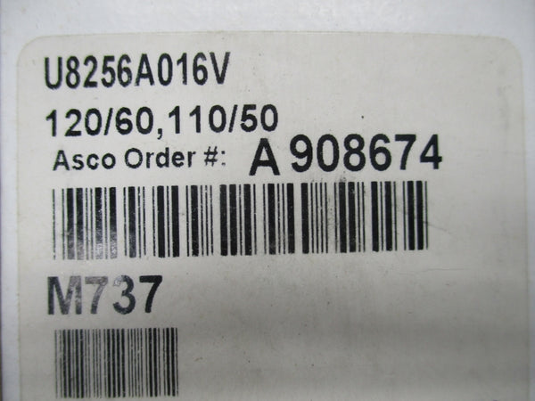 ASCO U8256A016V 110/120V 180PSI NSMP