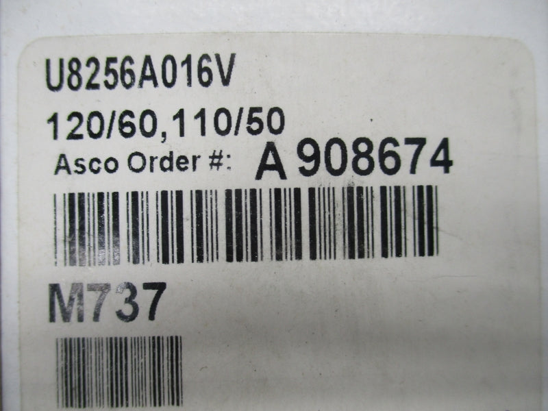 ASCO U8256A016V 110/120V 180PSI NSMP