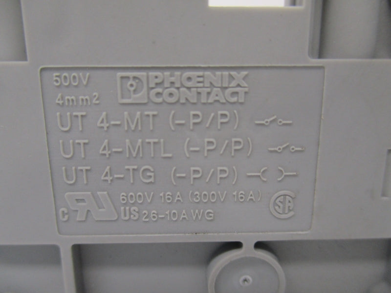 PHOENIX CONTACT UT 4-TG-P/P (AS PICTURED) NSNP