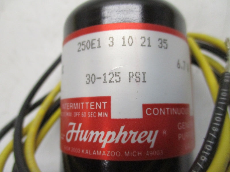 HUMPHREY 250E13102135 24VDC 30-125PSI NSMP