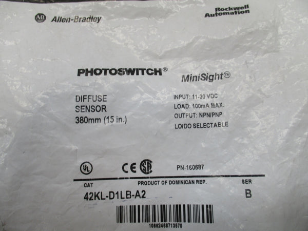 ALLEN BRADLEY 42KL-D1LB-A2 SER. B 11-30VDC NSMP