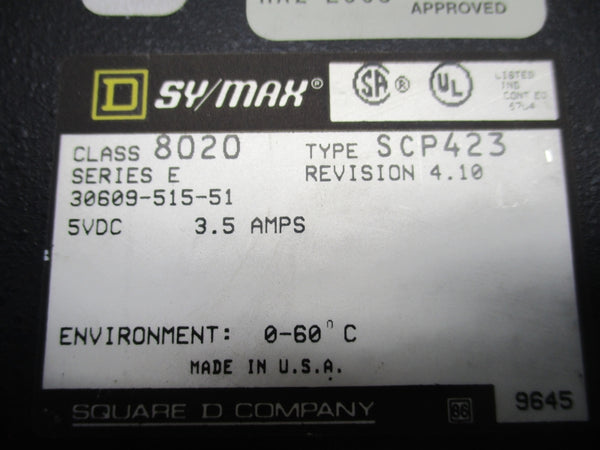 SQUARE D 8020SCP423 30609-515-51 SER. E 5VDC 3.5A NSNP