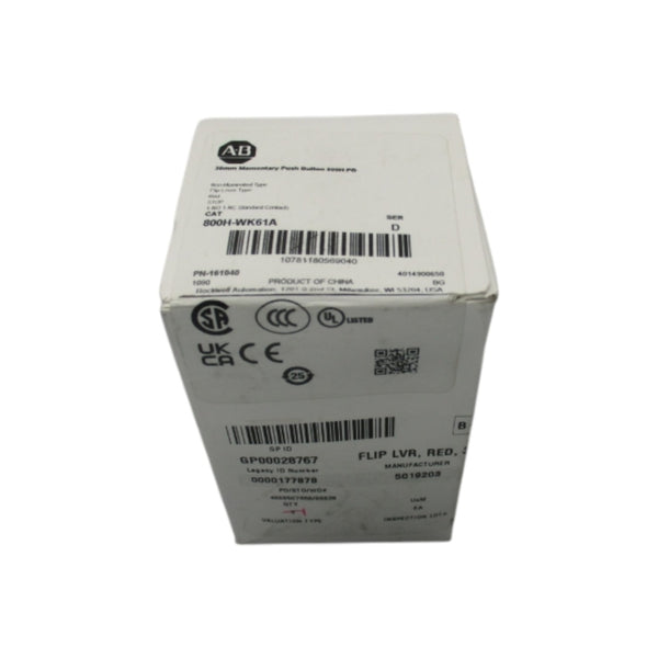 ALLEN BRADLEY 800H-WK61A SER. D (WH) NSFS