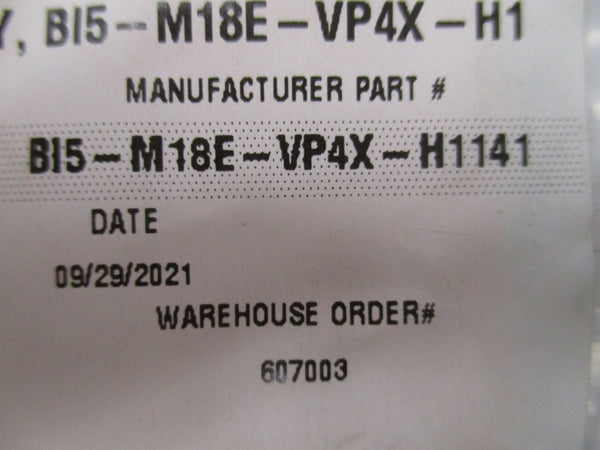 TURCK B15-M18E-VP4X-H1141 NSMP
