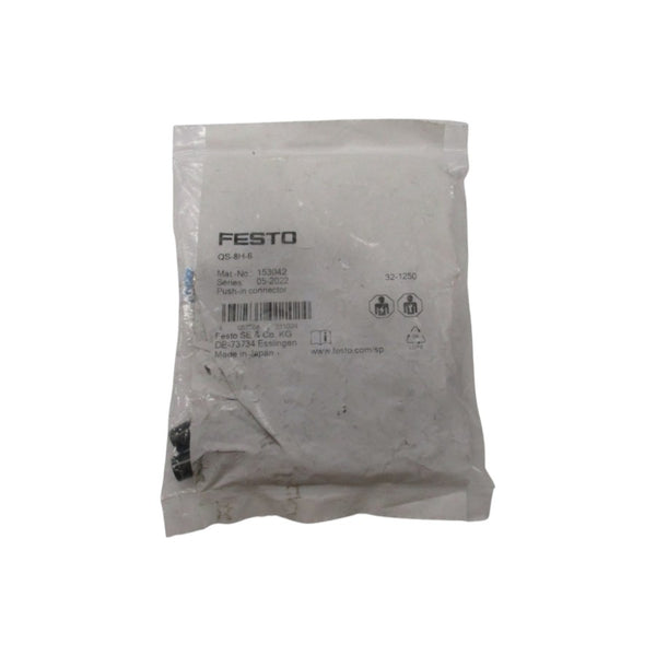 FESTO QS-8H-6 153042 (PKG OF 10) NSMP