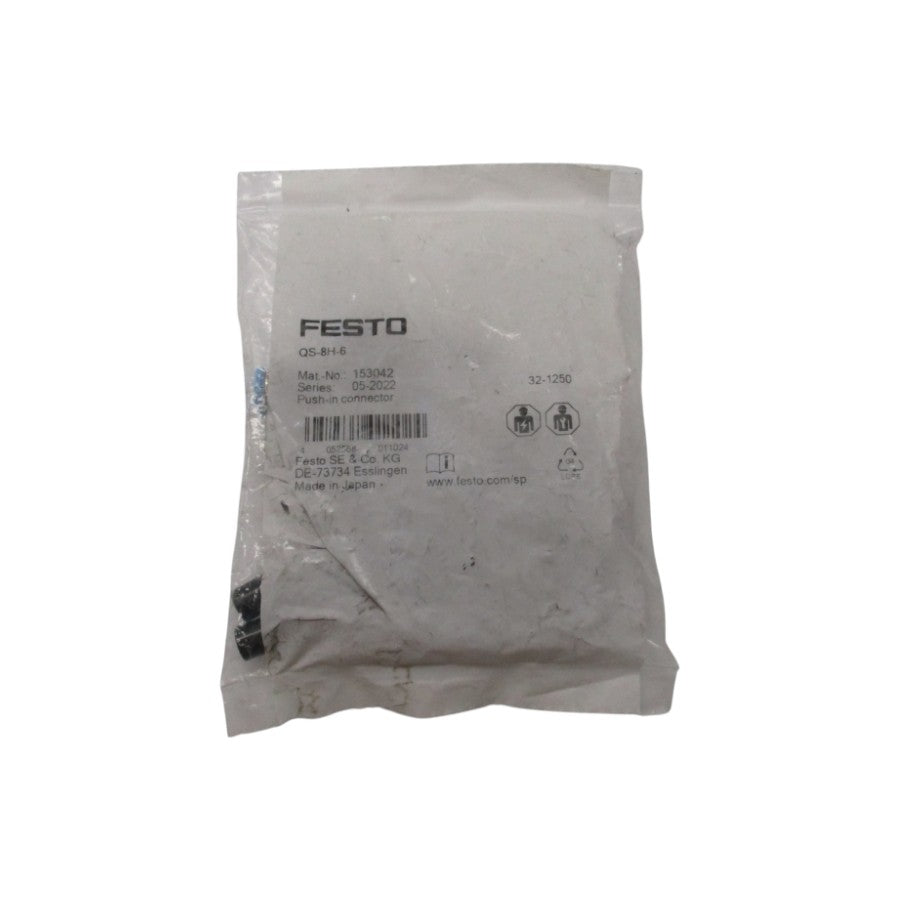 FESTO QS-8H-6 153042 (PKG OF 10) NSMP
