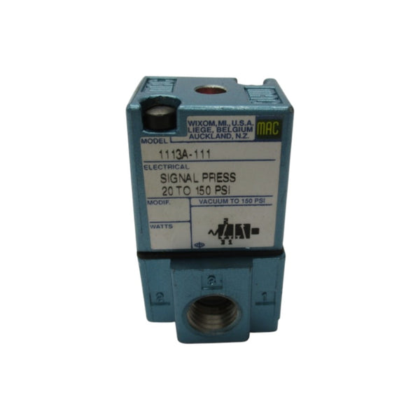 MAC 1113A-111 20-150PSI UNMP