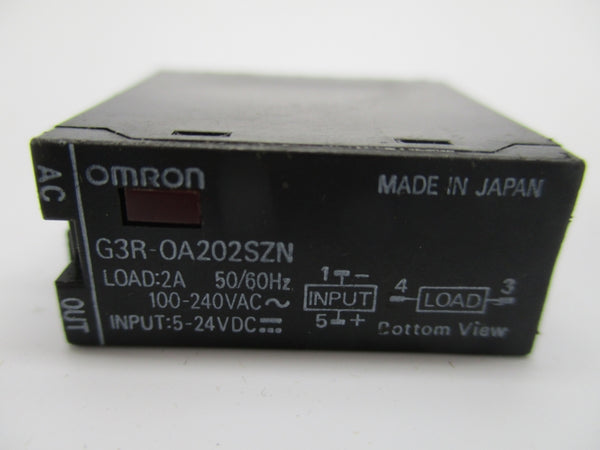 OMRON G3R-0A202SZN 100-240VAC 2A UNMP
