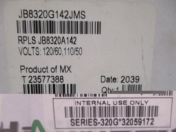 ASCO JB8320G142JMS 110/120V 200PSI NSMP