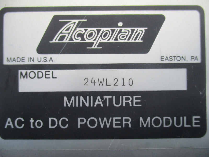 ACOPIAN 24WL210 UNMP