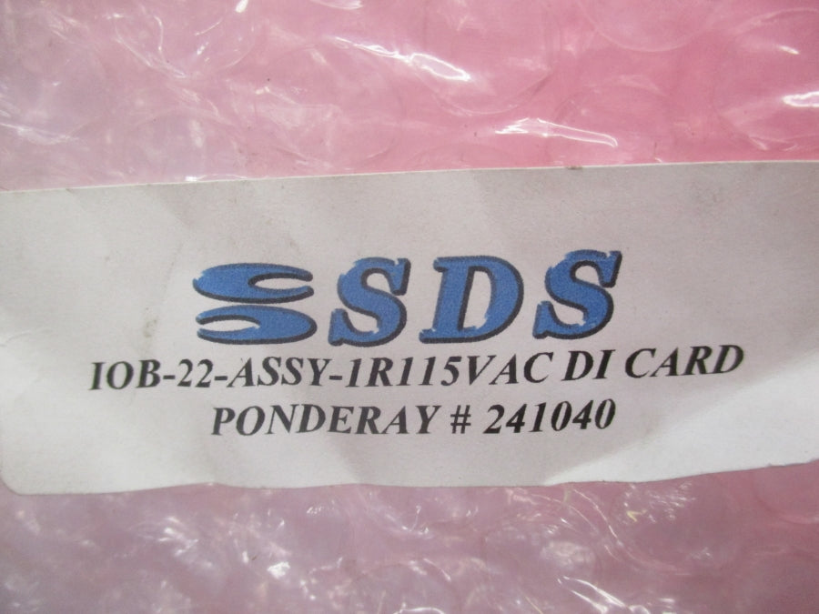 SDS 10B-22-ASSY-1R 115VAC NSNP