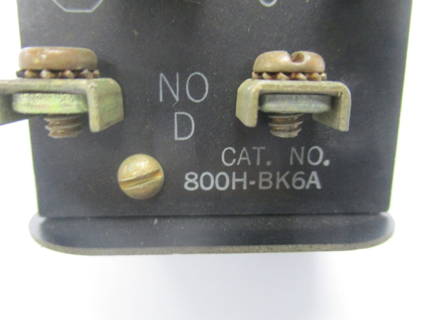 ALLEN BRADLEY 800H-BK6A 600VAC (RED) NSNP