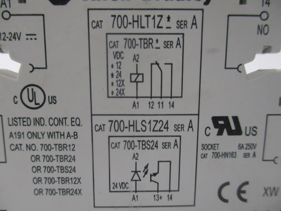 ALLEN BRADLEY 700-HN163 SER. A 250V 6A UNMP