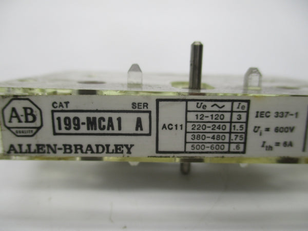 ALLEN BRADLEY 199-MCA1 SER. A 600V .6A UNMP