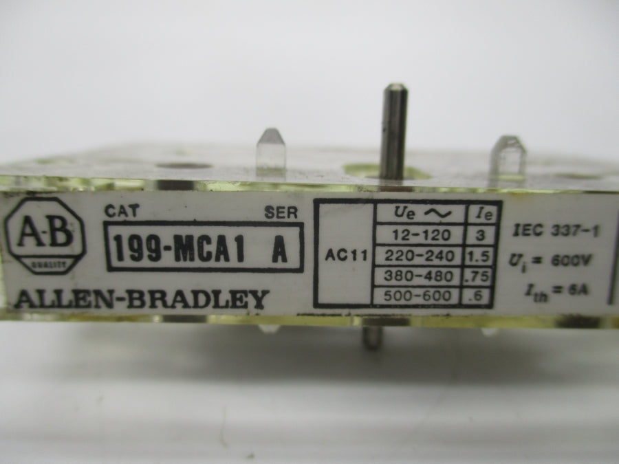 ALLEN BRADLEY 199-MCA1 SER. A 600V .6A UNMP
