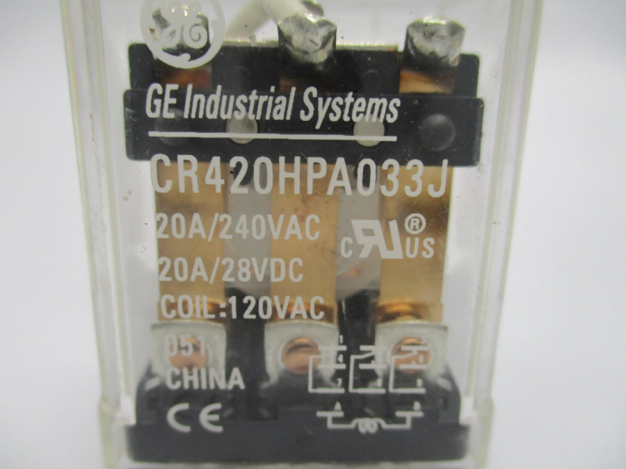 GENERAL ELECTRIC CR420HPA033J 120VAC 20A NSNP