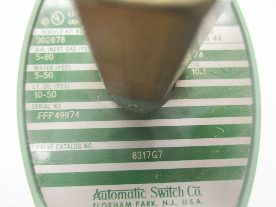 ASCO 8317G7 110/120V 5-80PSI 1/4" NSNP