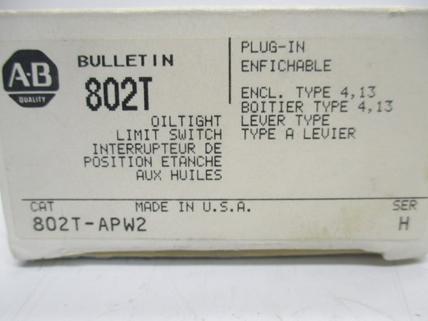 ALLEN BRADLEY 802T-APW2 SER.H 720VAC 60A (GY/BL) NSMP