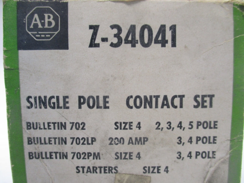 ALLEN BRADLEY Z-34041 200A (BK/GR) NSMP