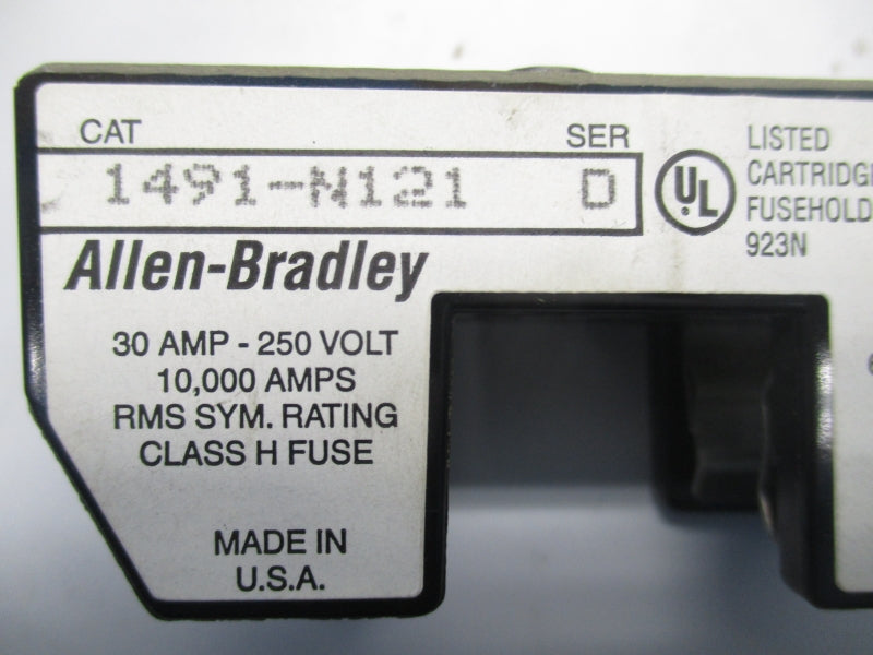 ALLEN BRADLEY 1491-N121 250V 30A  SER.D NSNP