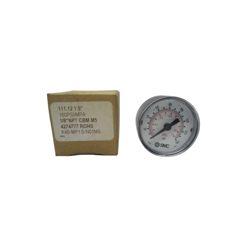 SMC K40-MP1.0-N01MS 111.12 0-160PSI 1.5" NSMP