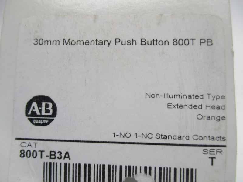 ALLEN BRADLEY 800T-B3A SER.T (WH) NSMP