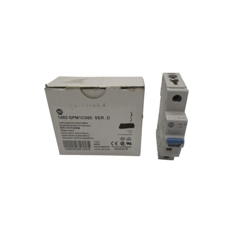 ALLEN BRADLEY 1492-SPM1C050 SER.D 277VAC 5A (WH) NSMP