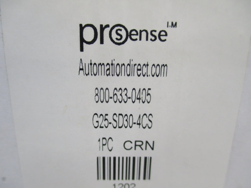 PROSENSE G25-SD30-4CS 0-30PSI NSMP
